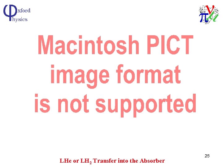 LHe or LH 2 Transfer into the Absorber 25 
