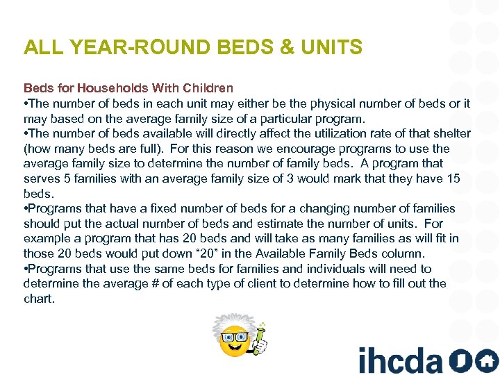 ALL YEAR-ROUND BEDS & UNITS Beds for Households With Children • The number of