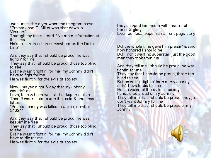 I was under the dryer when the telegram came: 