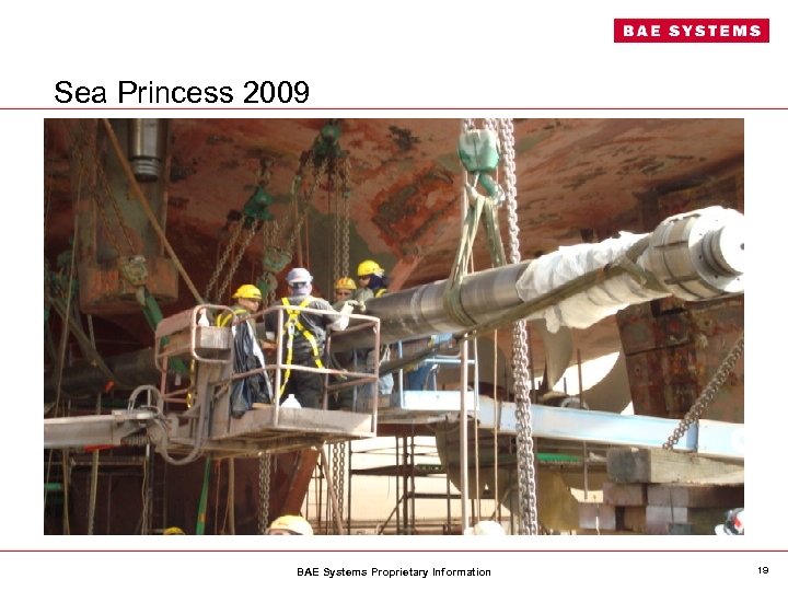 Sea Princess 2009 BAE Systems Proprietary Information 19 