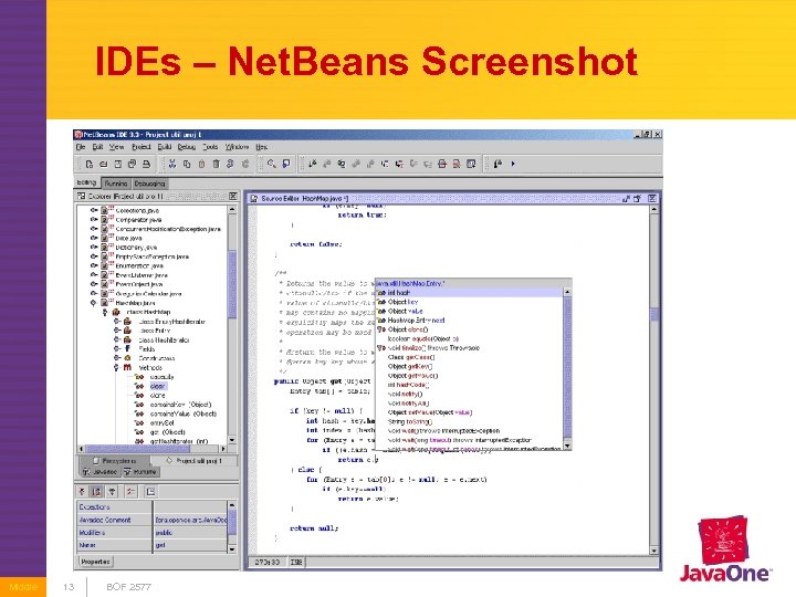 IDEs – Net. Beans Screenshot Middle 13 BOF 2577 