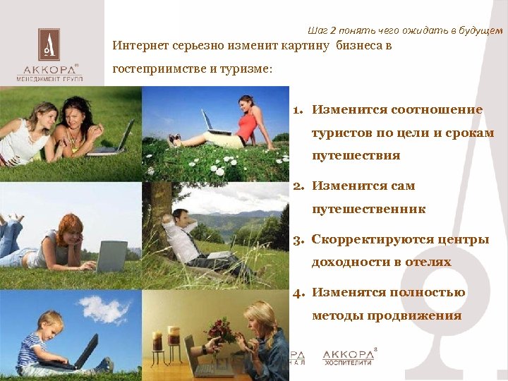 Шаг 2 понять чего ожидать в будущем Интернет серьезно изменит картину бизнеса в гостеприимстве
