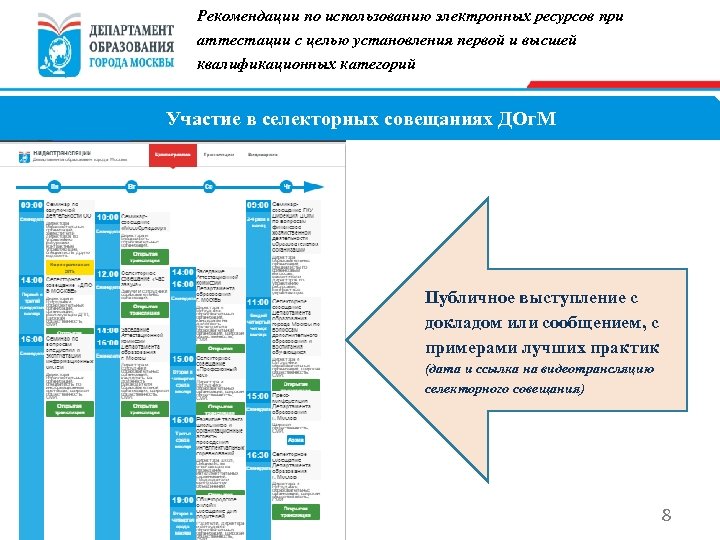 Рекомендации по использованию электронных ресурсов при аттестации с целью установления первой и высшей квалификационных