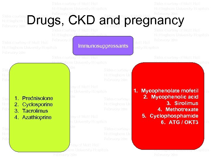 Slides courtesy of Matt Hall Nottingham University Hospitals February 2011 Slides courtesy of Matt