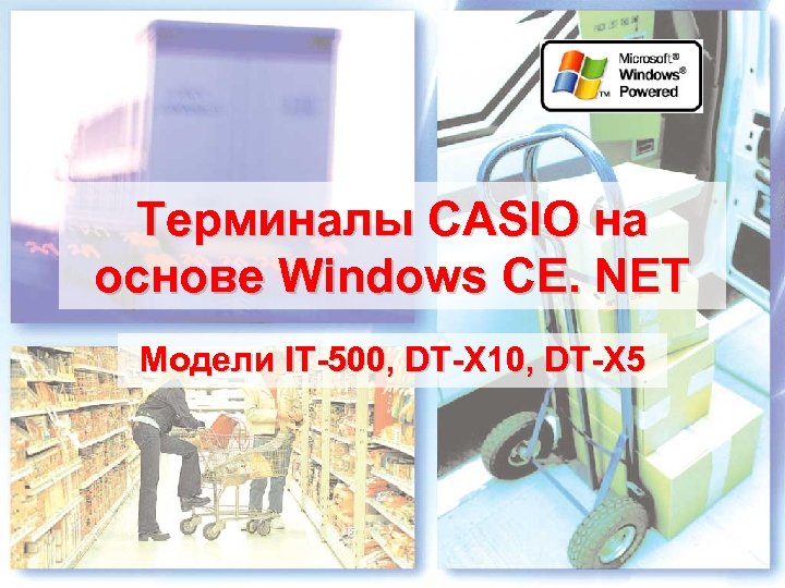 Терминалы CASIO на основе Windows CE. NET Модели IT-500, DT-X 10, DT-X 5 