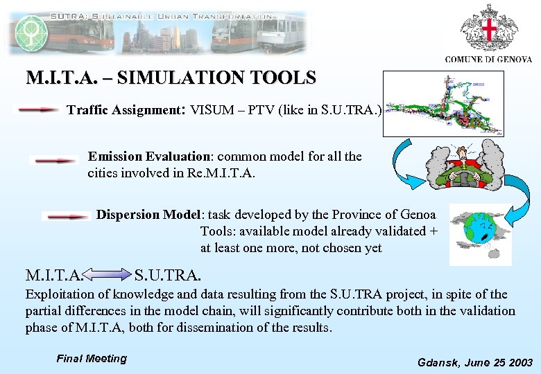 M. I. T. A. – SIMULATION TOOLS Traffic Assignment: VISUM – PTV (like in