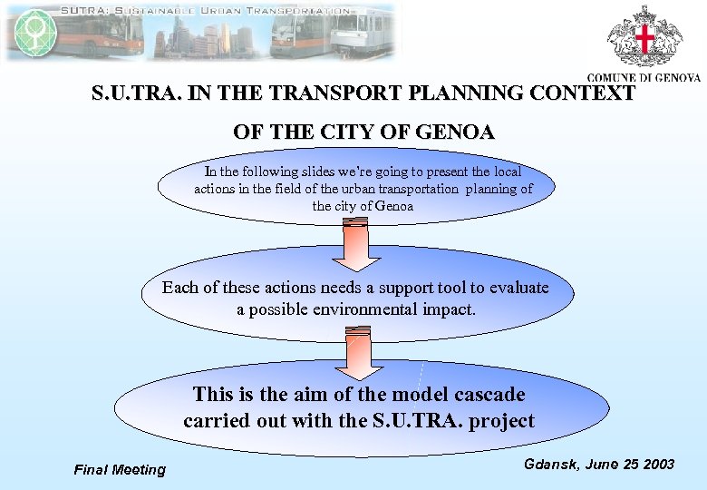 S. U. TRA. IN THE TRANSPORT PLANNING CONTEXT OF THE CITY OF GENOA In