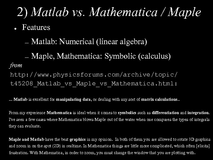 maple vs mathematica