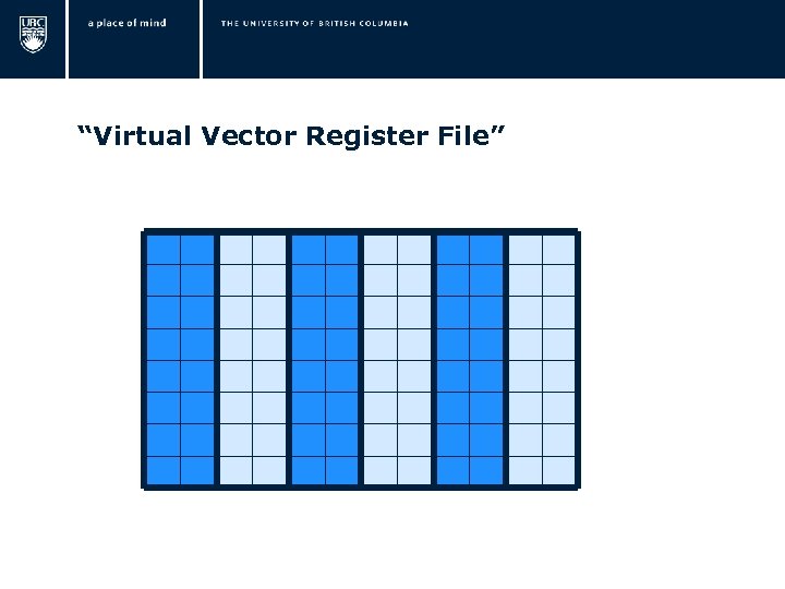  “Virtual Vector Register File” 