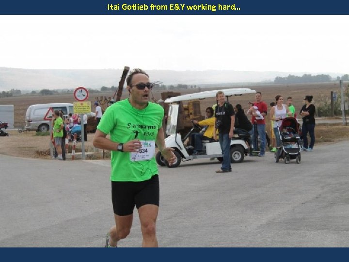 Itai Gotlieb from E&Y working hard… 