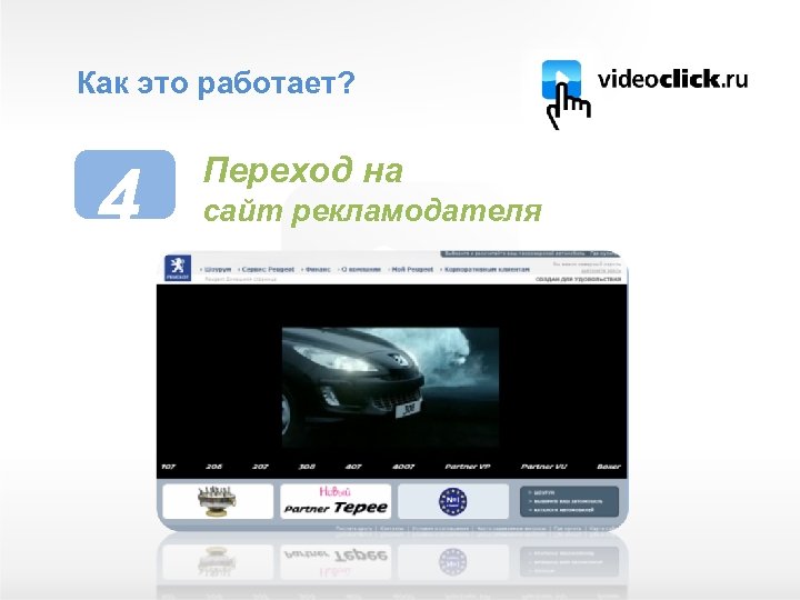 Как это работает? 4 Переход на сайт рекламодателя 