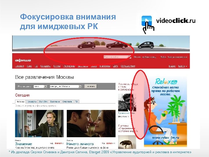 Фокусировка внимания для имиджевых РК 4 * Из доклада Сергея Спивака и Дмитрия Сатина,