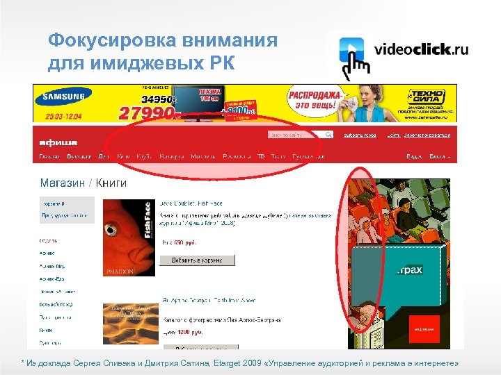 Фокусировка внимания для имиджевых РК 4 * Из доклада Сергея Спивака и Дмитрия Сатина,