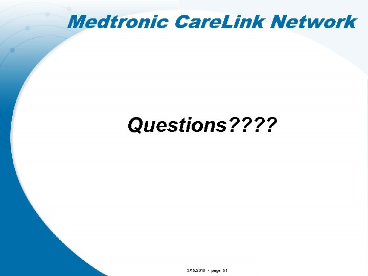 Medtronic Care. Link Network Questions? ? 3/15/2018 - page 51 