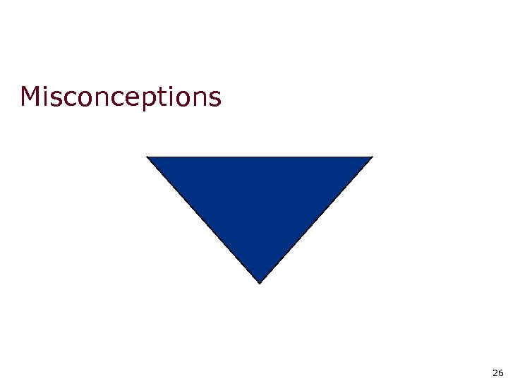 Misconceptions 26 26 