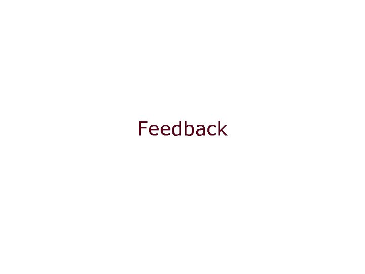 Feedback 