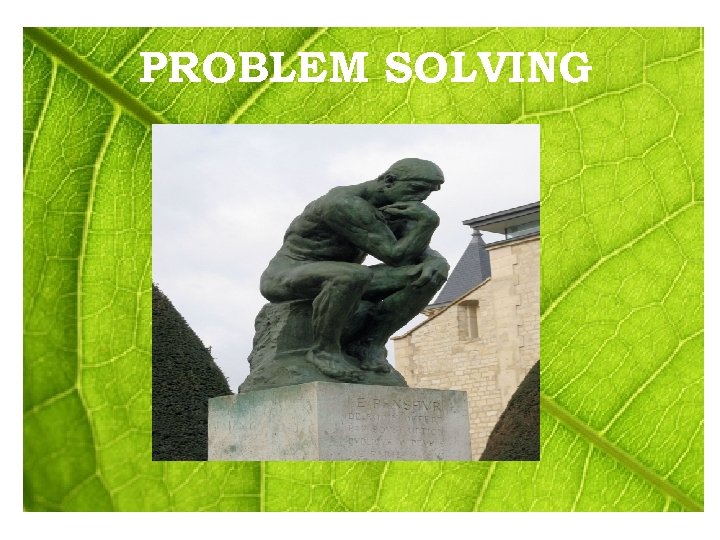 PROBLEM SOLVING 