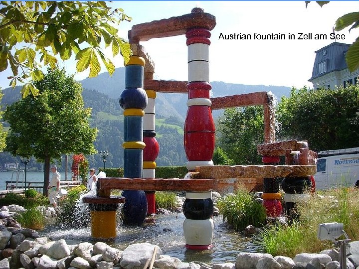 Austrian fountain in Zell am See 