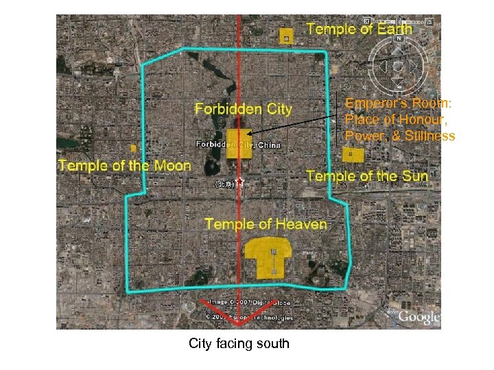 Emperor’s Room: Place of Honour, Power, & Stillness City facing south 