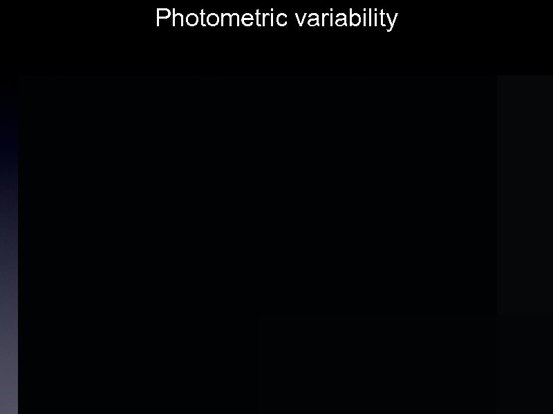 Photometric variability • Mz 3: 6 records, small variabilty • M 2 -9: 4