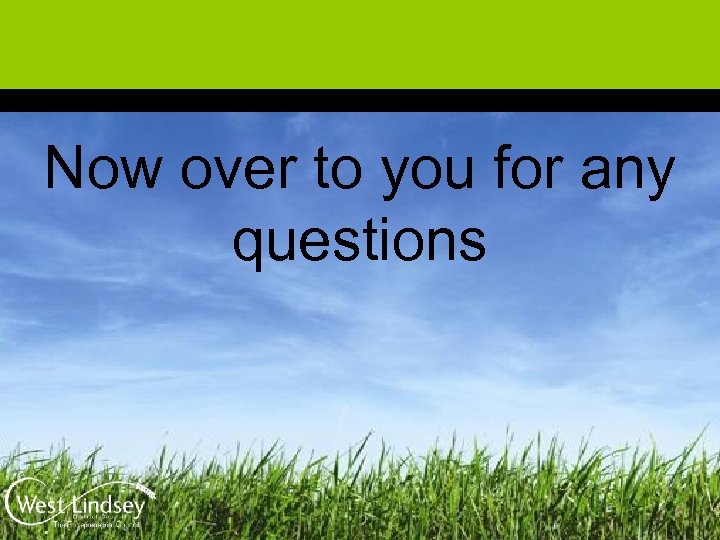 Now over to you for any questions 