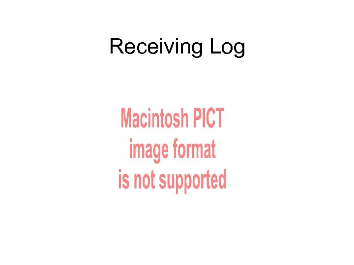 Receiving Log 