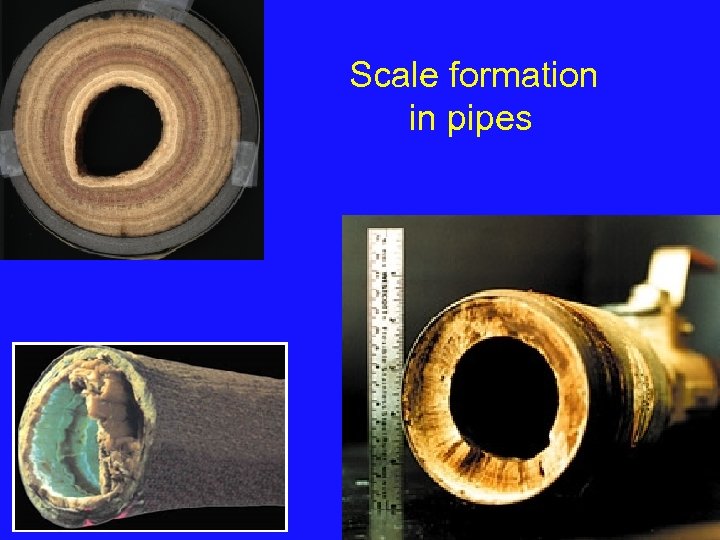 Scale formation in pipes 