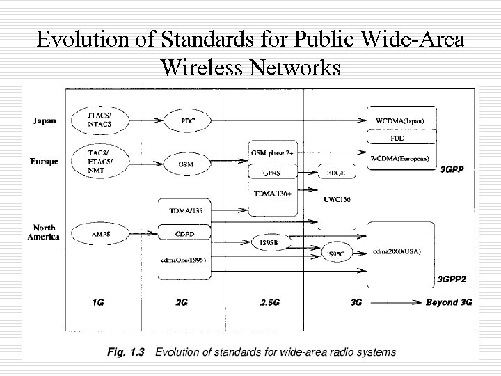 Evolution of Standards for Public Wide-Area Wireless Networks 