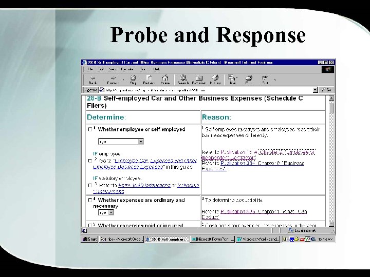 Probe and Response 