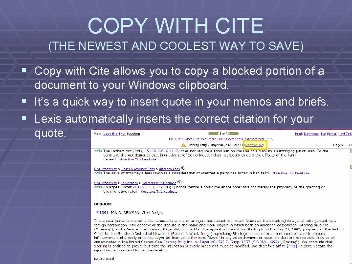 COPY WITH CITE (THE NEWEST AND COOLEST WAY TO SAVE) § Copy with Cite