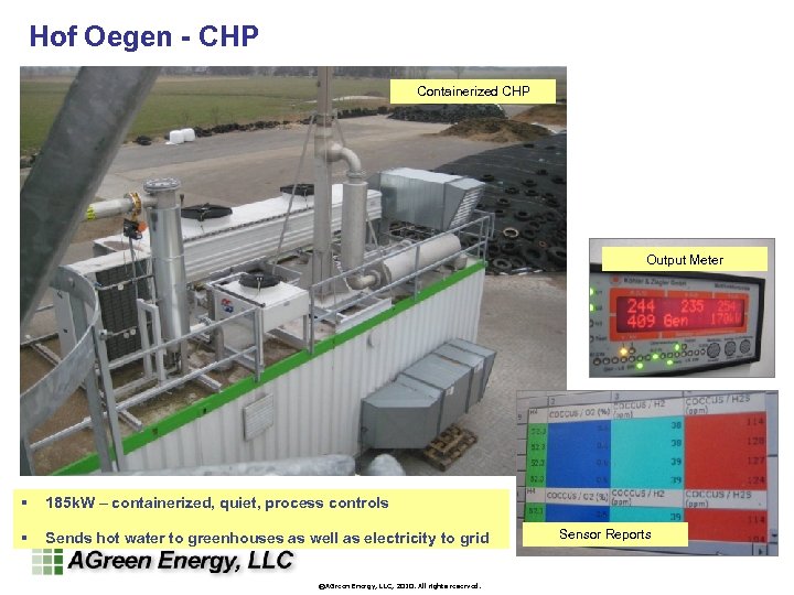 Hof Oegen - CHP Containerized CHP Output Meter § 185 k. W – containerized,