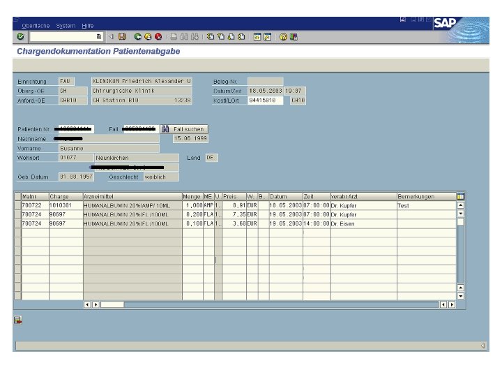 jweb. Patientenabgabe 