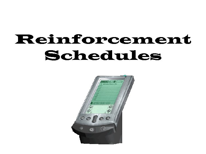 Reinforcement Schedules 