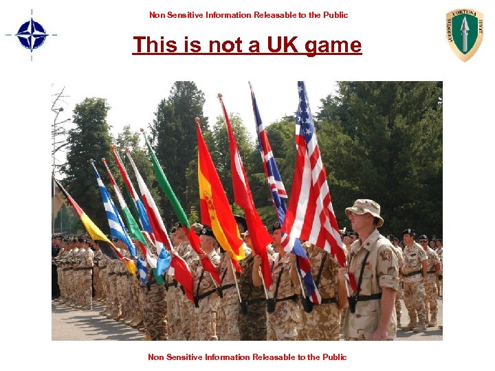 Non Sensitive Information Releasable to the Public This is not a UK game Non
