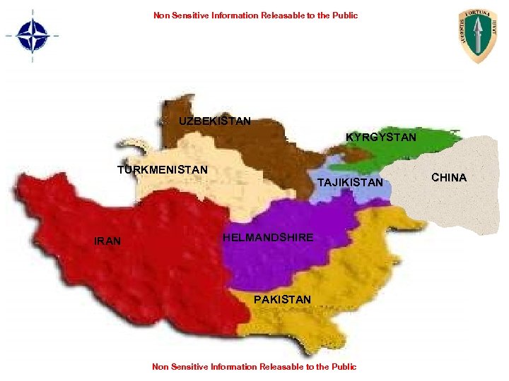 Non Sensitive Information Releasable to the Public UZBEKISTAN KYRGYSTAN TURKMENISTAN IRAN TAJIKISTAN HELMANDSHIRE PAKISTAN