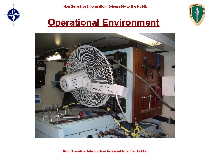 Non Sensitive Information Releasable to the Public Operational Environment Non Sensitive Information Releasable to