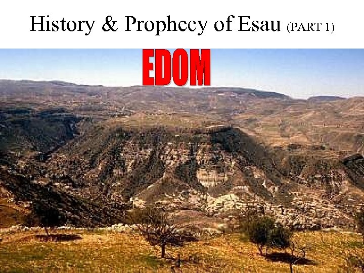 History & Prophecy of Esau (PART 1) 