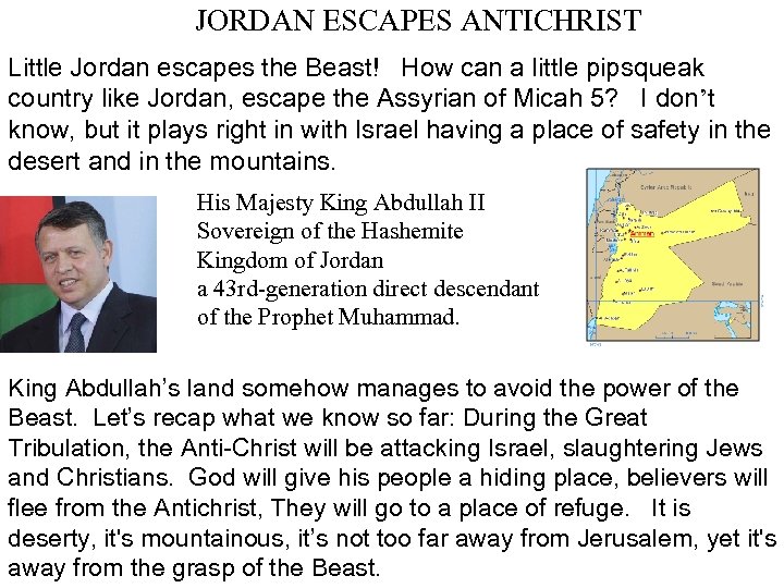 JORDAN ESCAPES ANTICHRIST Little Jordan escapes the Beast! How can a little pipsqueak country