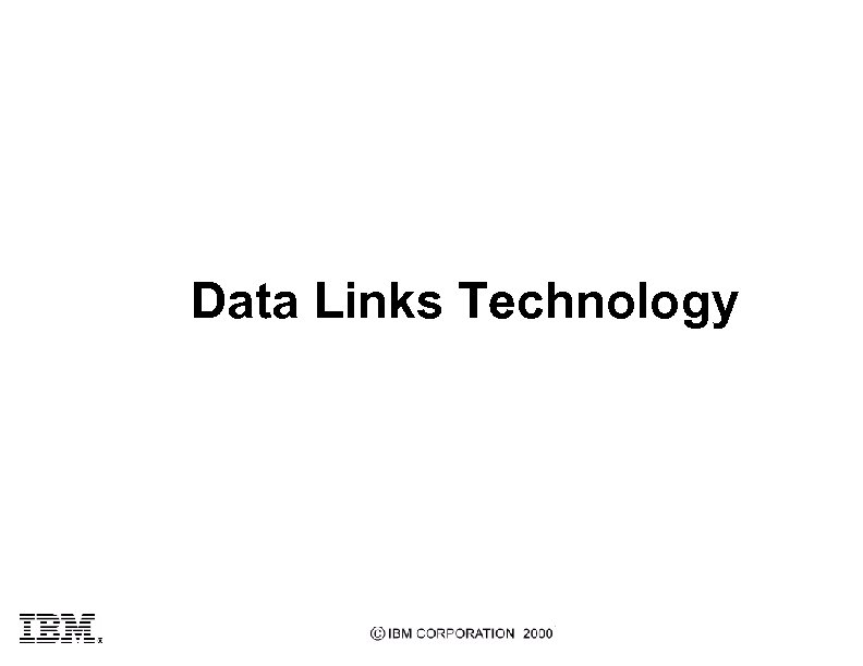 Data Links Technology 