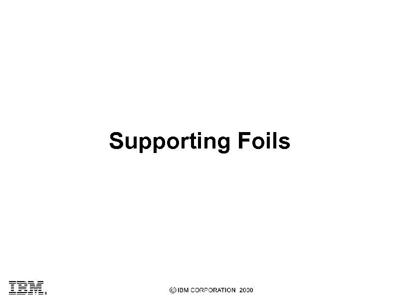 Supporting Foils 