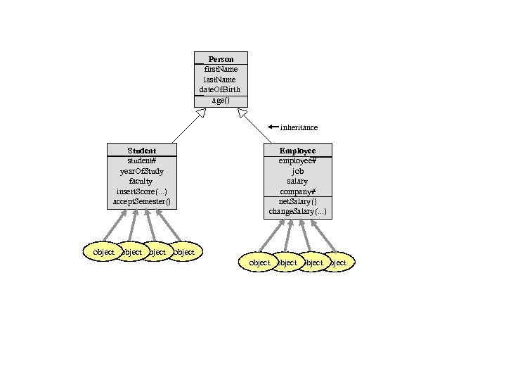Person first. Name last. Name date. Of. Birth age() inheritance Student student# year. Of.