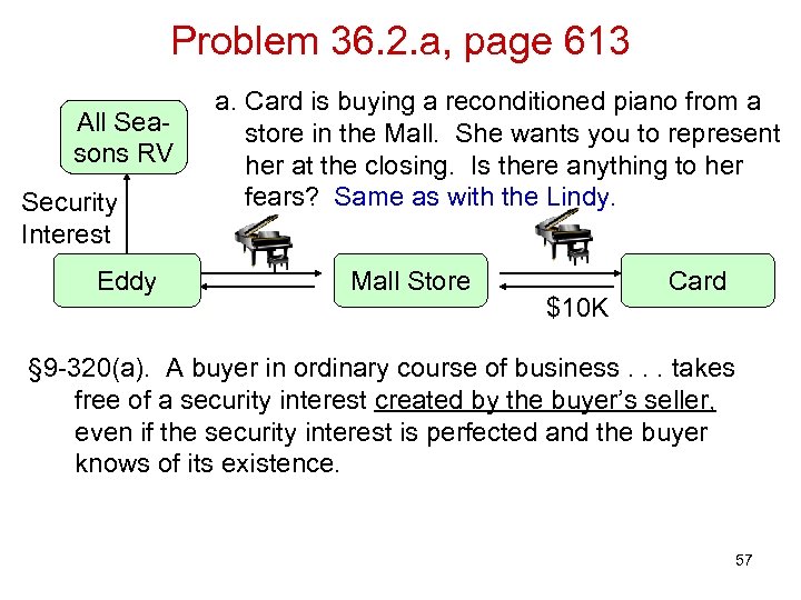 Problem 36. 2. a, page 613 All Seasons RV Security Interest Eddy a. Card