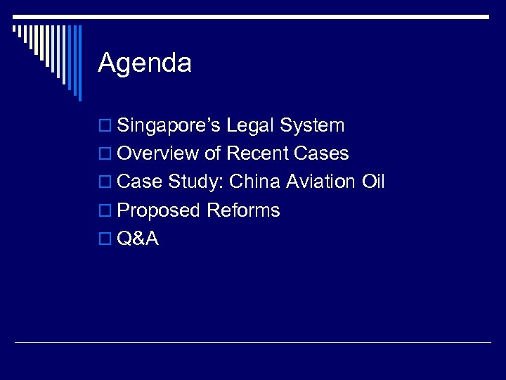Implementation and Enforcement of Rules in Singapore and