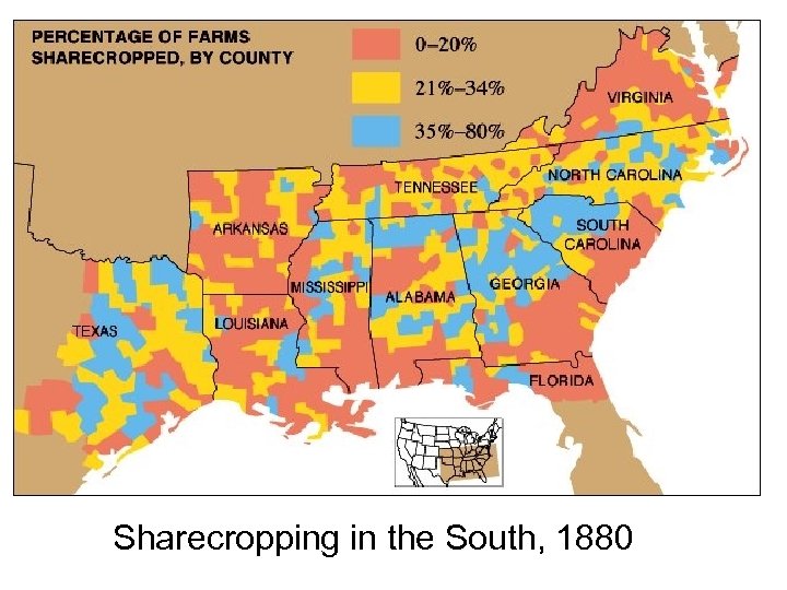 Sharecropping in the South, 1880 