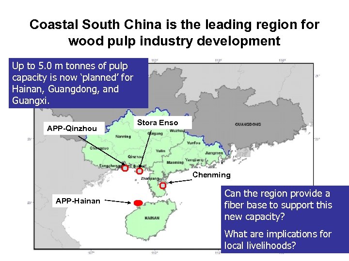 Coastal South China is the leading region for wood pulp industry development Up to