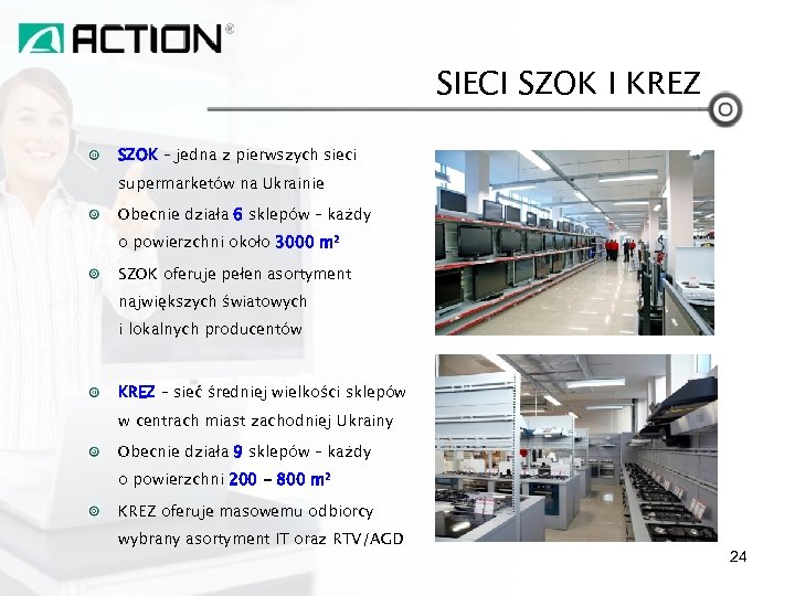 SIECI SZOK I KREZ SZOK – jedna z pierwszych sieci supermarketów na Ukrainie Obecnie