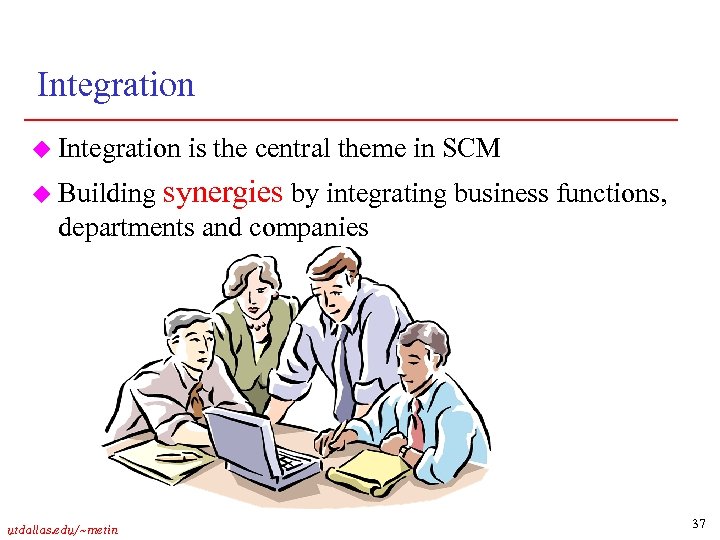 Integration u Building is the central theme in SCM synergies by integrating business functions,