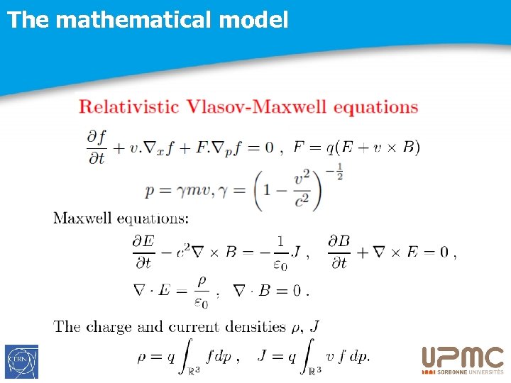 The mathematical model 