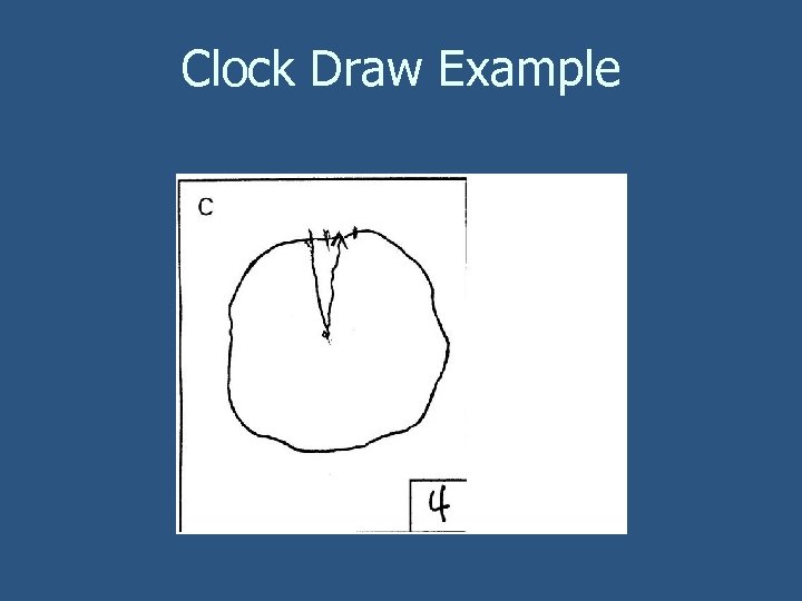 Clock Draw Example 