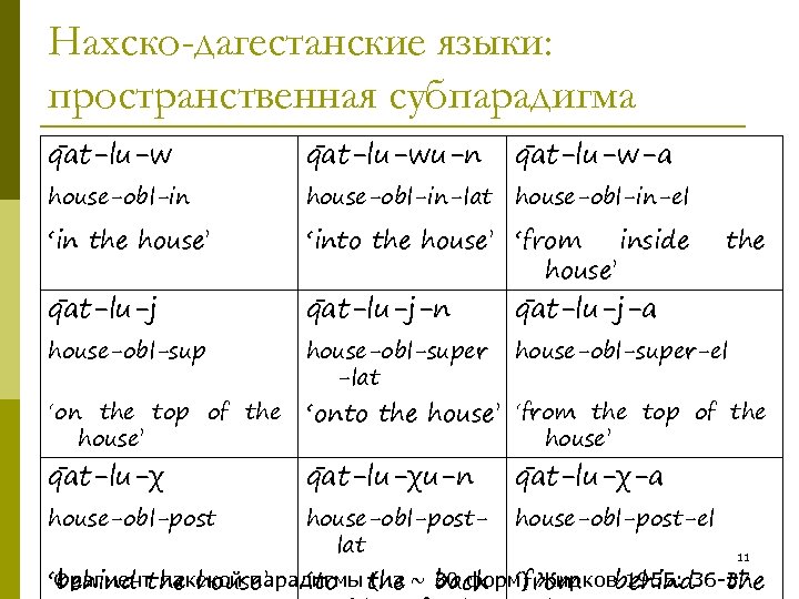 Нахско дагестанская языковая семья. Грамматическая семантика. Нахско-Дагестанские языки.